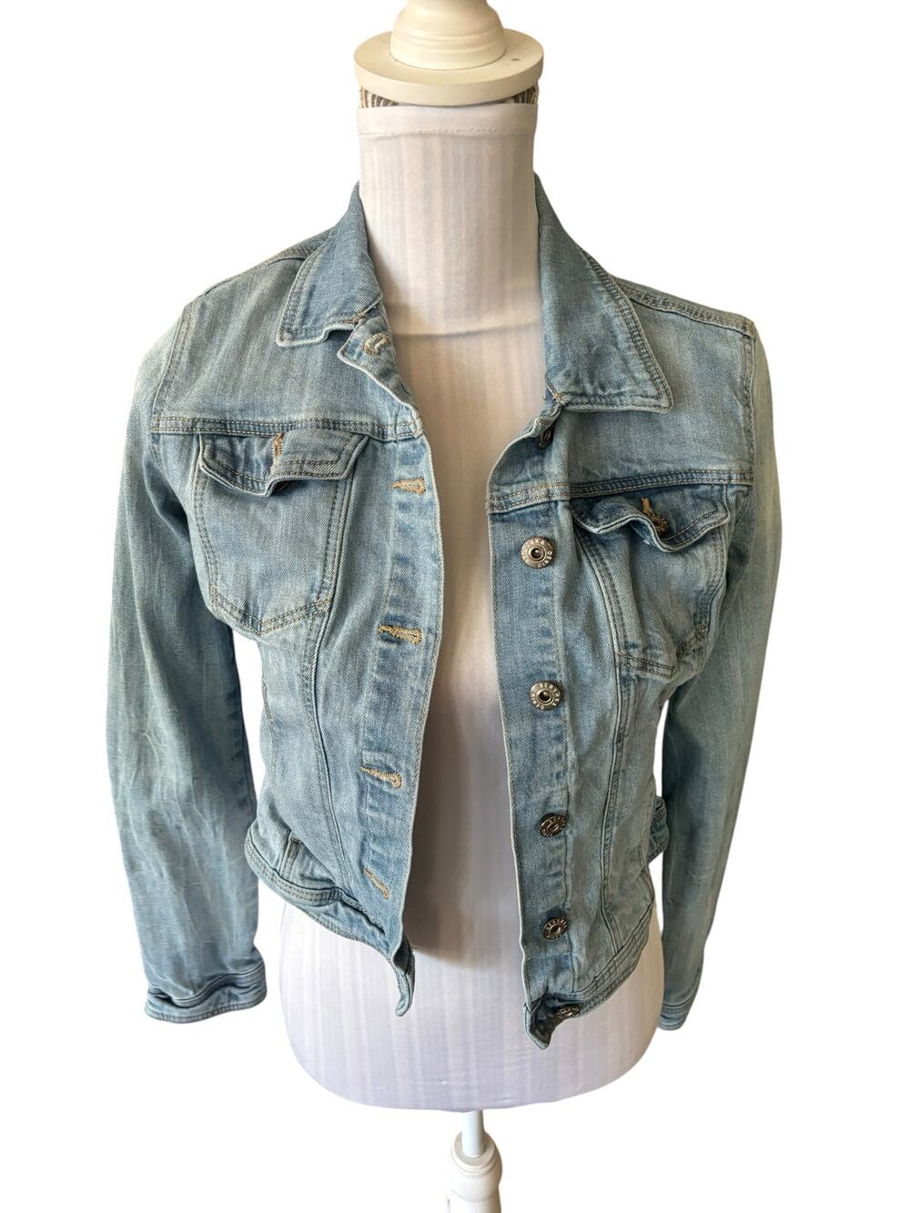 Bershka Denin Collection Jean Jacket Size XS
